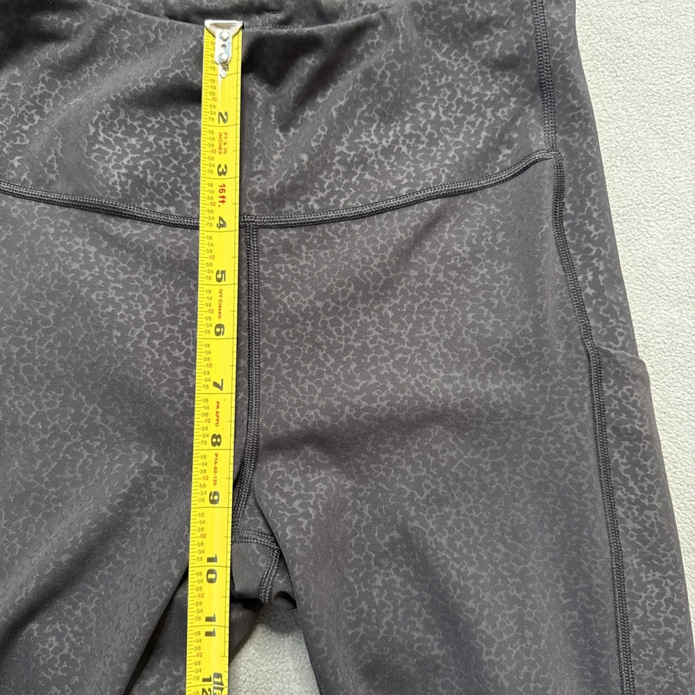 Athleta Tights Womens Small Black Ultimate Stash Pocket Embossed 7/8 Yoga Active - Picture 10 of 12